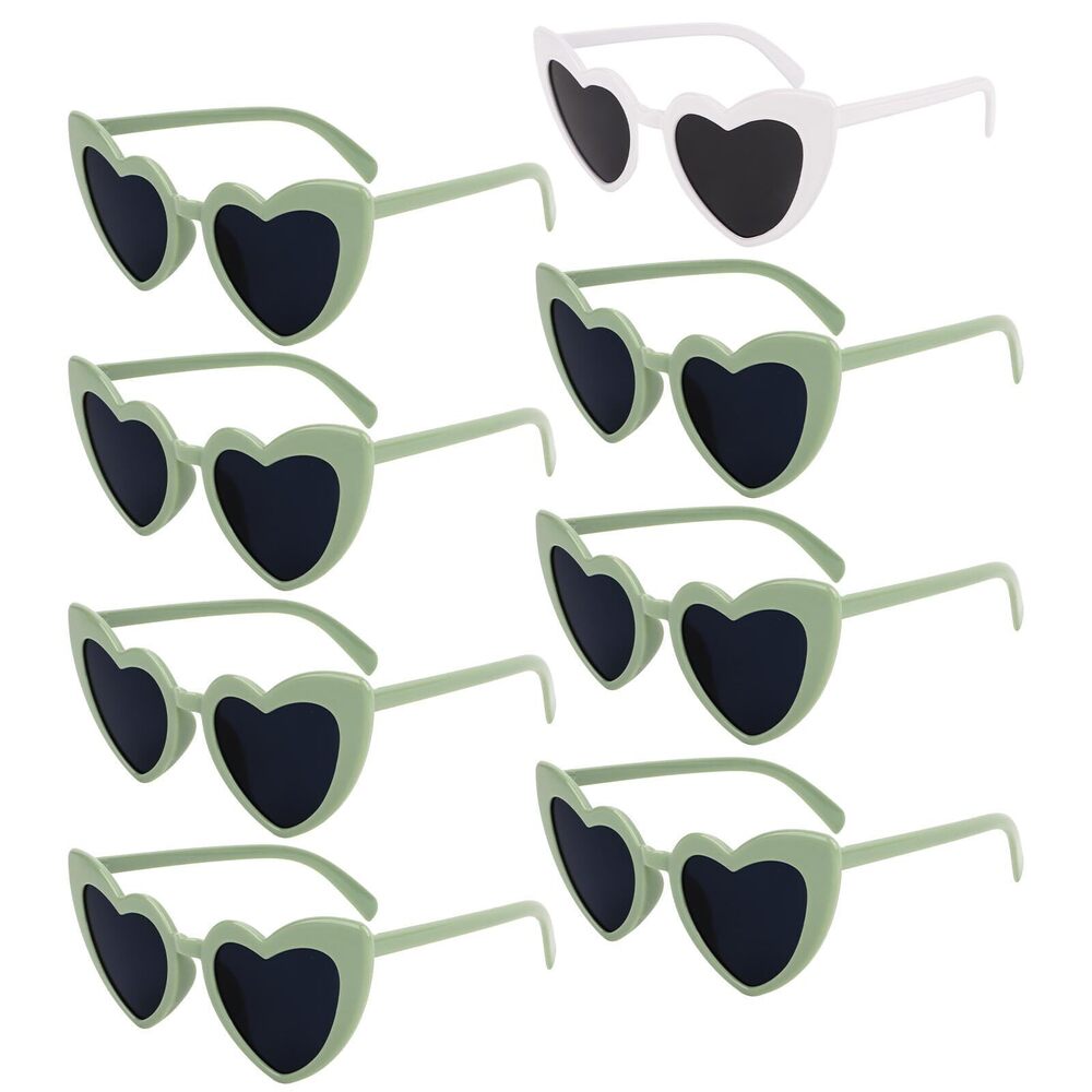 7765 Heart Sunglasses 8 Pairs Bachelorette Party Heart Shaped Sunglasses